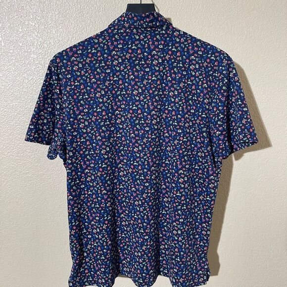 Ralph Lauren Men's Navy Floral Button Down Shirt - Picture 2 of 6